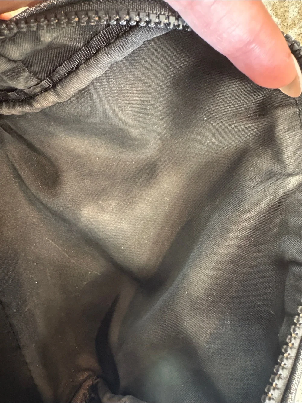 lululemon athletica Metallic Charcoal Cosmetic Pouch